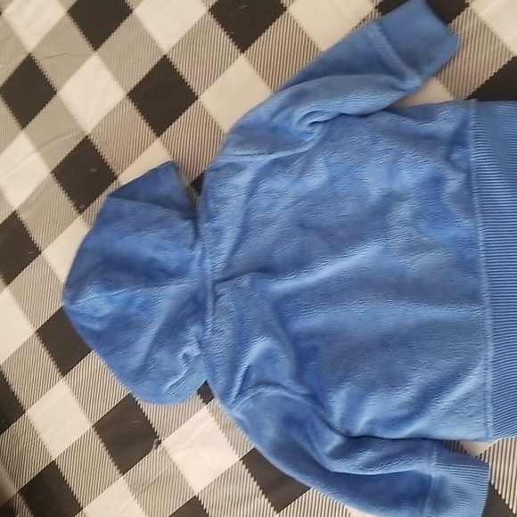 Healthtex Fox Blue Minky Zip-Up Hoodie Jacket Baby Infant Sz 6-9 Months - Picture 4 of 5